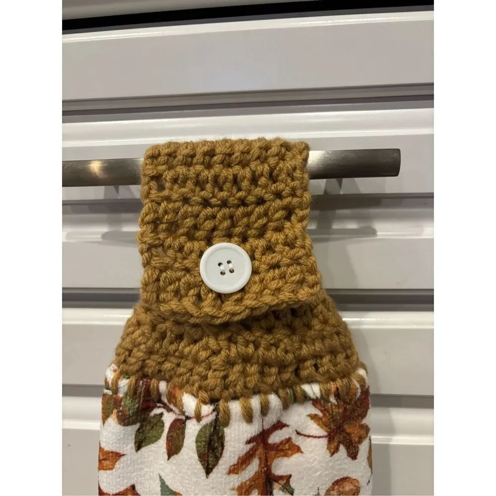 Crochet Top Kitchen-Fall leaves